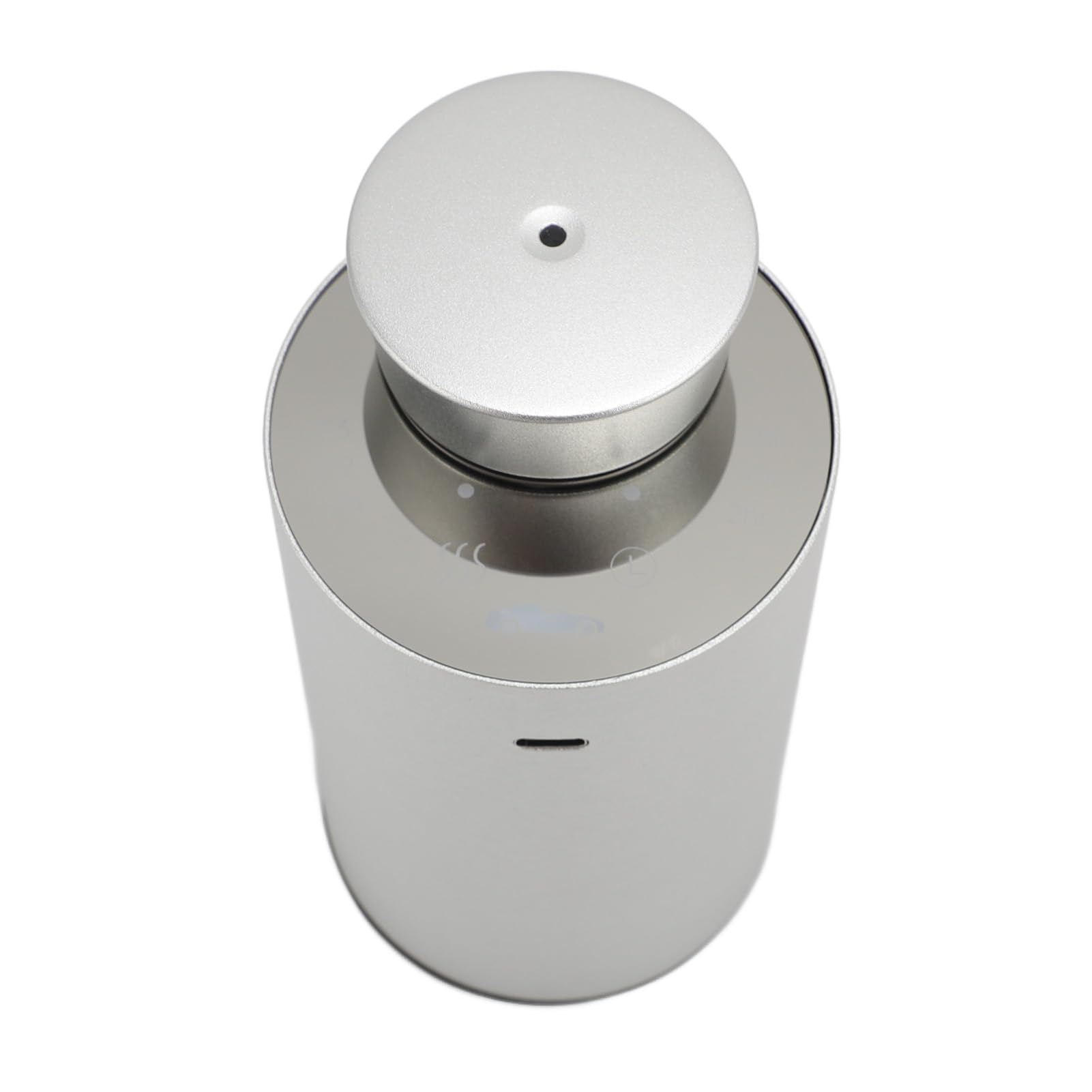 Difusor de Aceite Esencial pequeño Coche portátil, pulverizador sin Agua con Pilas, máquina de aromaterapia silenciosa con Intensidad Ajustable, Elegante diseño de aleación de (Plata)