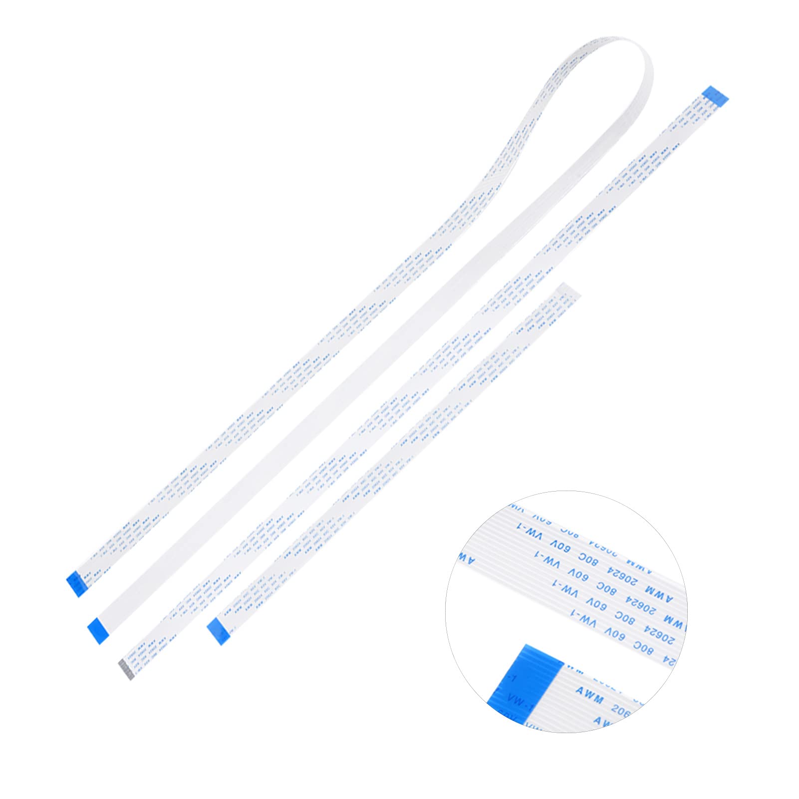 YWBL-WH 3 Cavi Flessibili FFC 15 Pin 30cm e 100cm per Display LCD e Connessioni Elettroniche in Vari Progetti