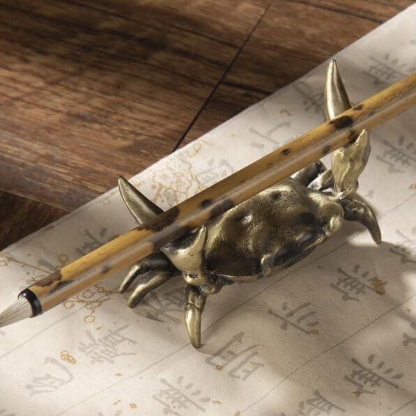 Amazon | ミニ 文鎮 鋳鉄文鎮 筆置き 真鍮 ザリガニ アンティーク純銅