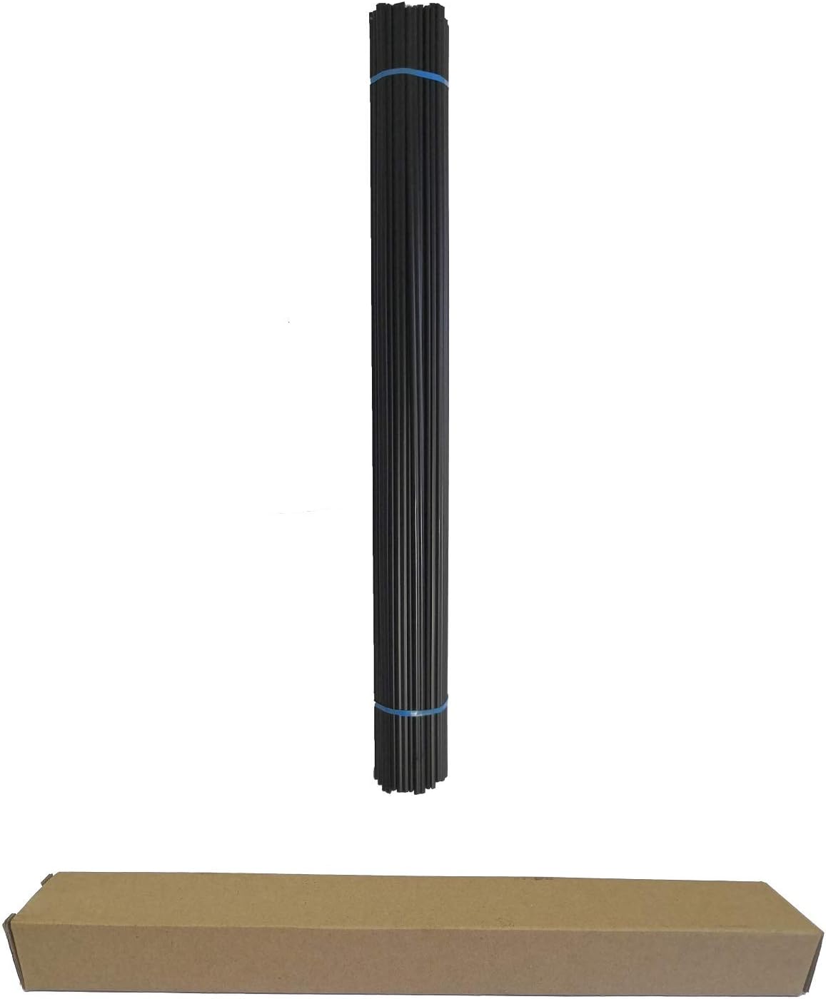 Polypropylene PP Plastic Welding Rods - 52Ft Length ，0.2"W x 0.1"H (Black)