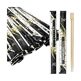 Soeos 100 Disposable Chopsticks Bulk - Natural Wooden Chopsticks & Bamboo...
