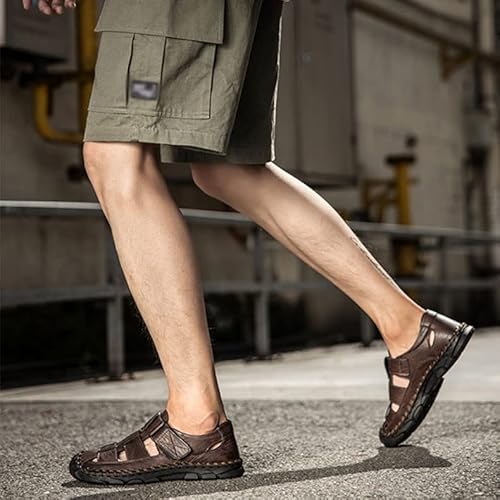 OAQZGBVK Men's Sandals Lightweight Men's Shoes Outdoor Comfortable Beach Sandals Casual Shoes Sneakers (Color : A, Size : 9) (A 7.5) - Image 5