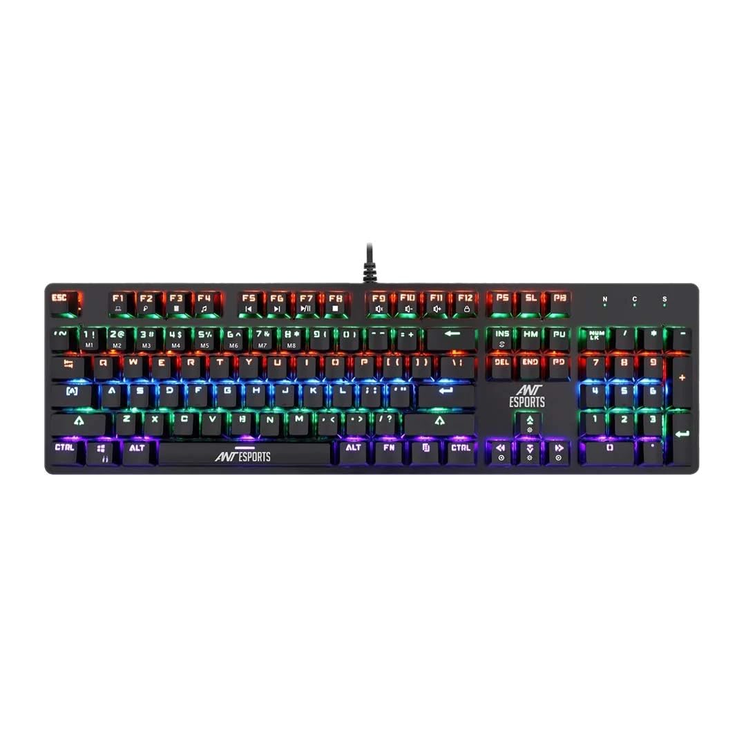 Ant Esports MK3200 V2 Wired Mechanical RGB Backlit Gaming Keyboard with 104 Anti ghosting Keys & Outemu Red Switches-Black (B0C7CNRCL5) Amazon Price History, Amazon Price Tracker