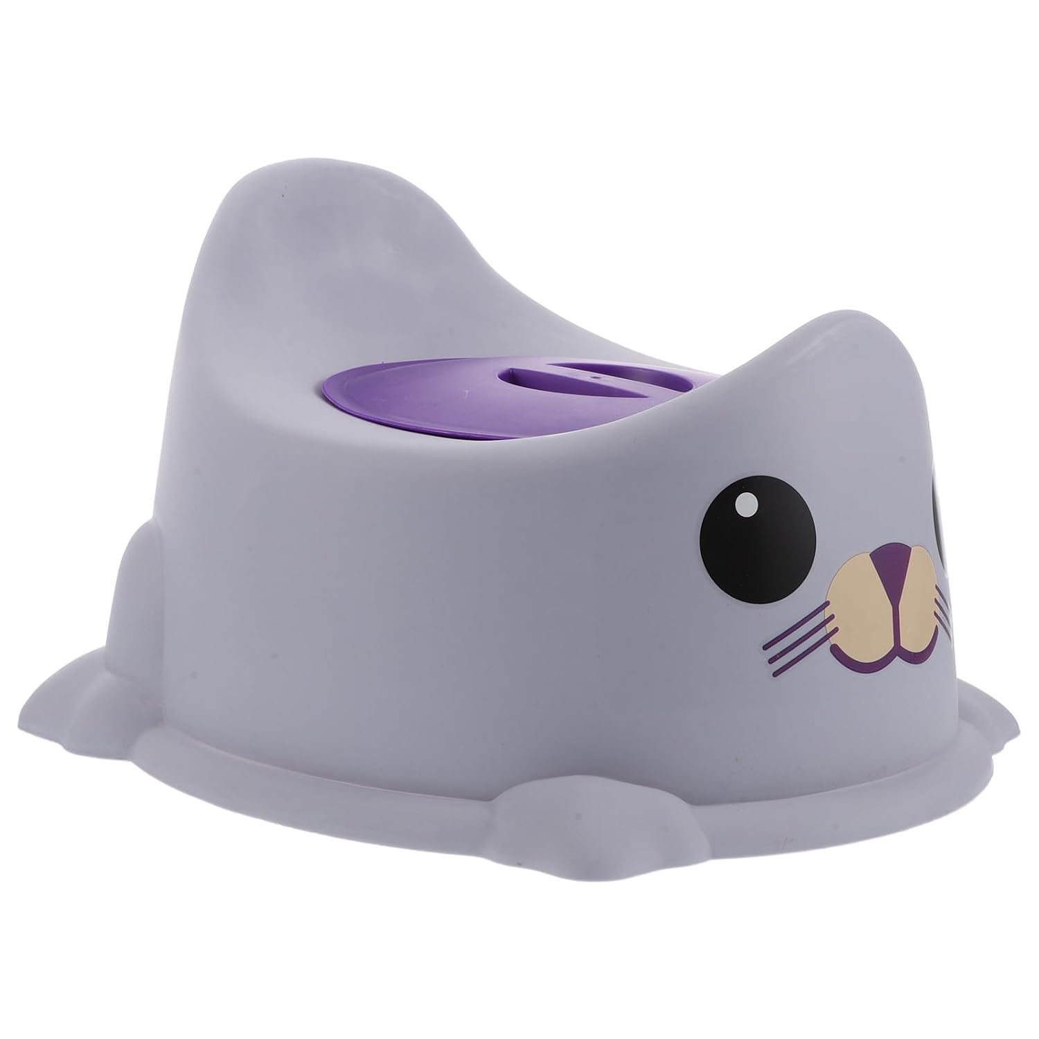 CHILDWEET Potty Training Toilet Seat with Adjustable Foot Pads and Removable Lid, Cute Animal Design Pp Toilet Trainer for Home and Travel, Comfortable Backrest for Boys