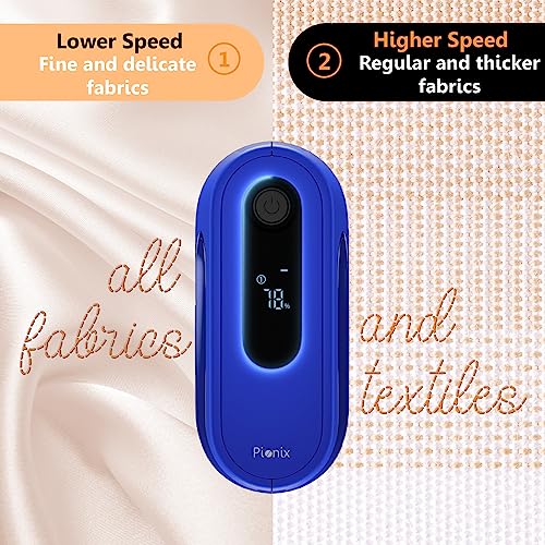 Pionix Fabric Shaver, Sweater Shavers to Remove Pilling, High-Perf Defuzzer, Rechargeable Electric Lint Shaver for Fuzz and Lint Balls from Clothing, Upholstery 2000mah battery (Candy Blue) - Thumbnail 3