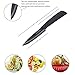 Coiwin Kitchen Cutlery Black Ceramic Knife Set With Sheaths - Super Sharp & Rust Proof & Stain Resistant ( 6