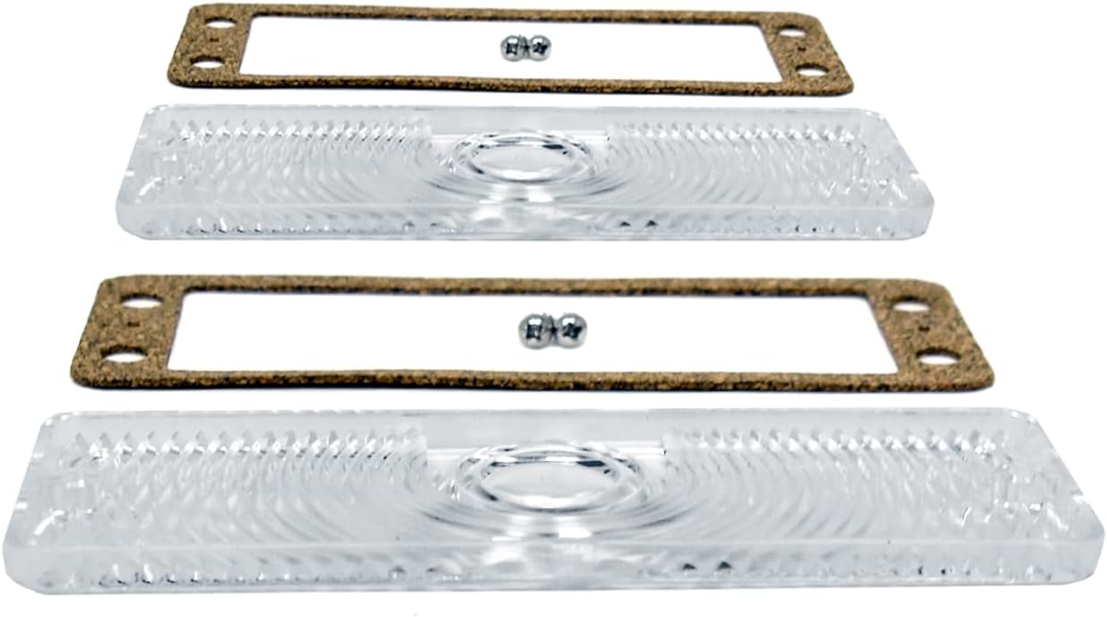 Turn Signal Parking Light Lens Kit Clear Pair For 1971-1980 International Harvester Scout II