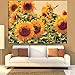 Produktbild Klassische Sonnenblume moderne Leinwand Malerei Digitaldruck auf Leinwand Poster Wandkunst Bild Wohnzimmer Wohnkultur 40cm × 50cm (rahmenlos)