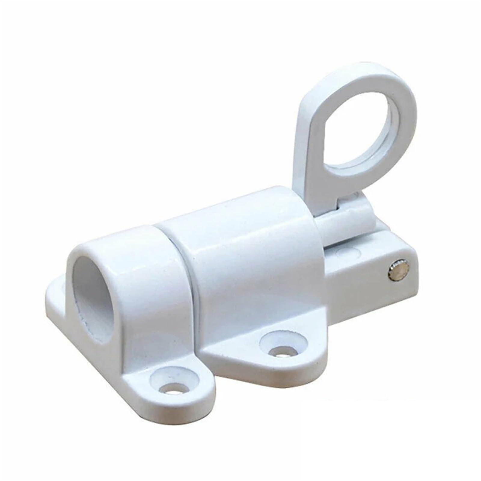 5pcs Security Automatic Gate Lock Spring Bounce Door Bolt Latch for Door(White)