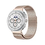 Cinturino a catena con anello in metallo adatto for Samsung Galaxy Watch 8 40mm 44mm 8Classic 46mm Ultra 47mm(Rose gold,Galaxy Ultra (2025))