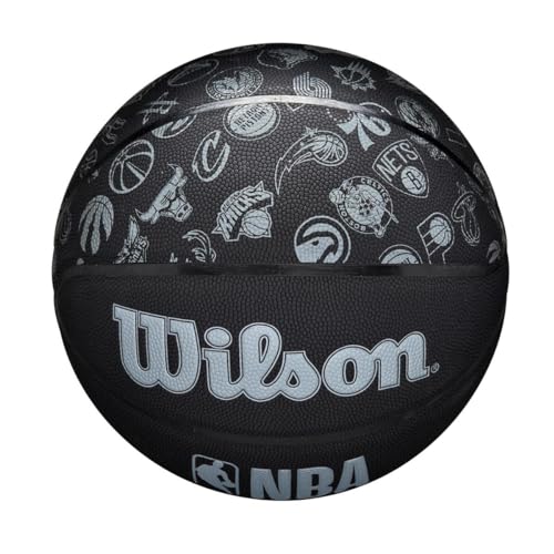 Wilson Ballon de Basket NBA ALL TEAM Pour Terrains extérieurs caoutchouc Taille : 7 - vue 5