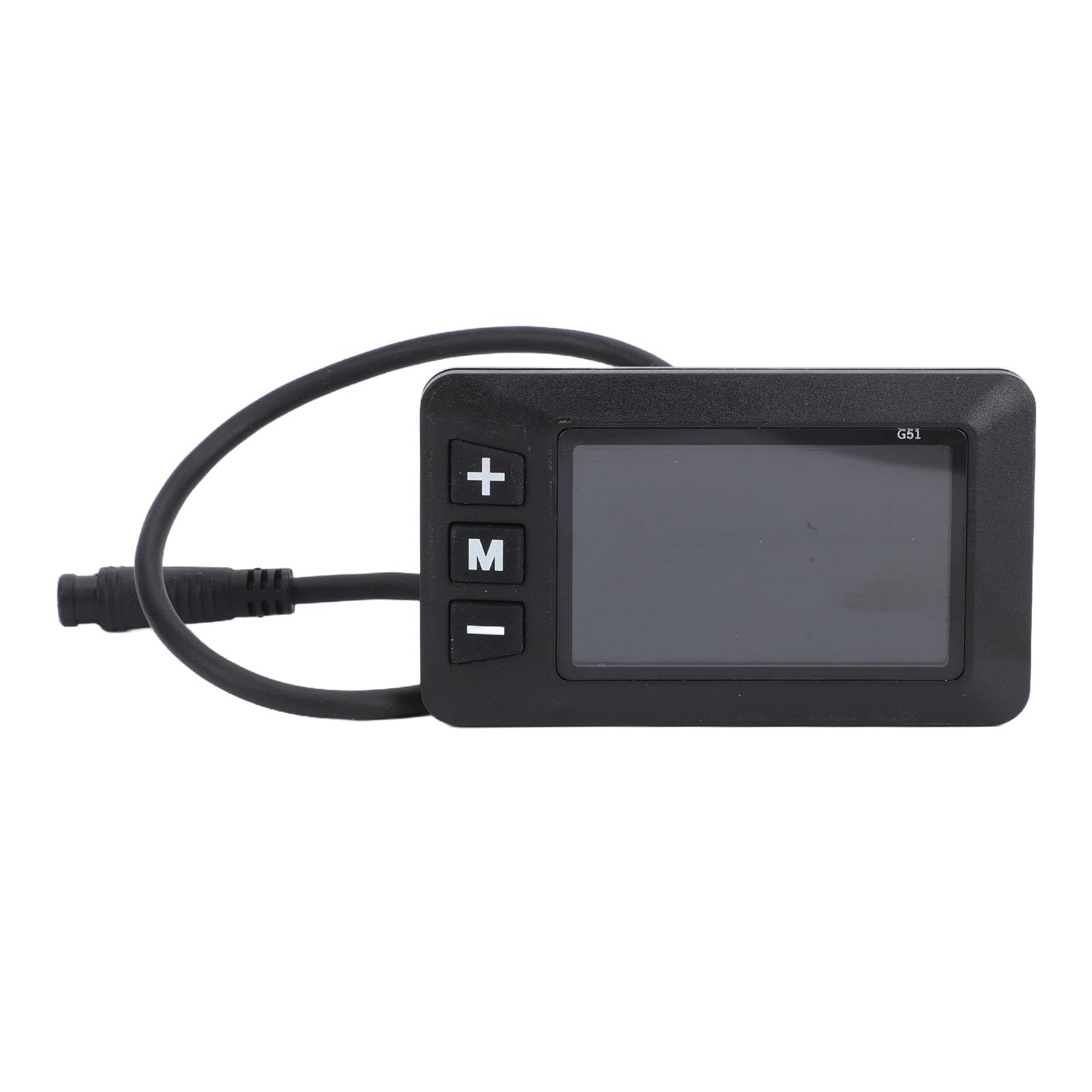 Denash Wyświetlacz LCD Roweru Elektrycznego G51 z Wodoodpornym Złączem 6-pinowym, Prędkościomierz Panelu Sterowania Rowerem Elektrycznym, Wyświetlacz LCD do Modyfikacji Skutera Rowerowego