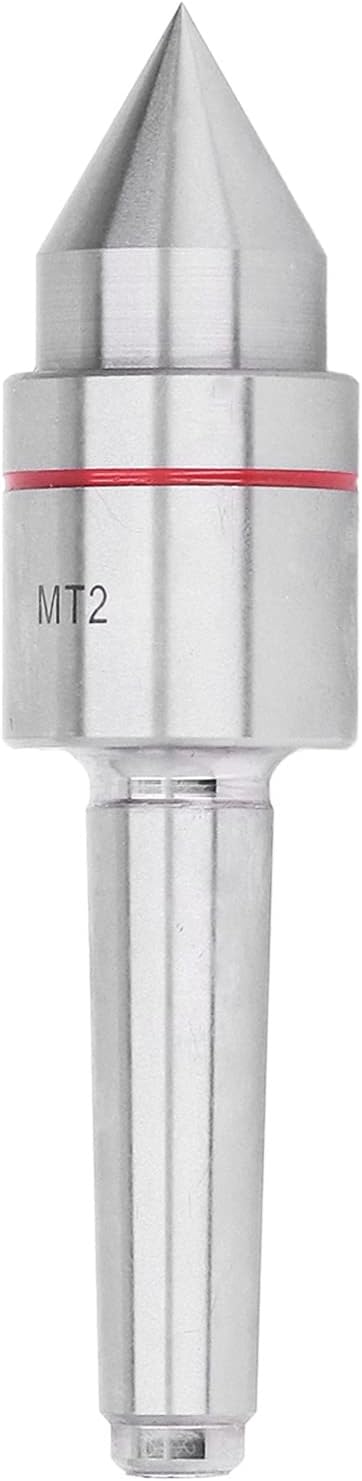 MT2 Live Center, Strong Stable Dust Proof Taper Live Center 60° High Carbon Steel for CNC Lathe