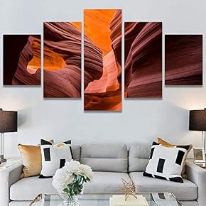 SIGNWIN 5 Panel Canvas Wall Art Modern Art...