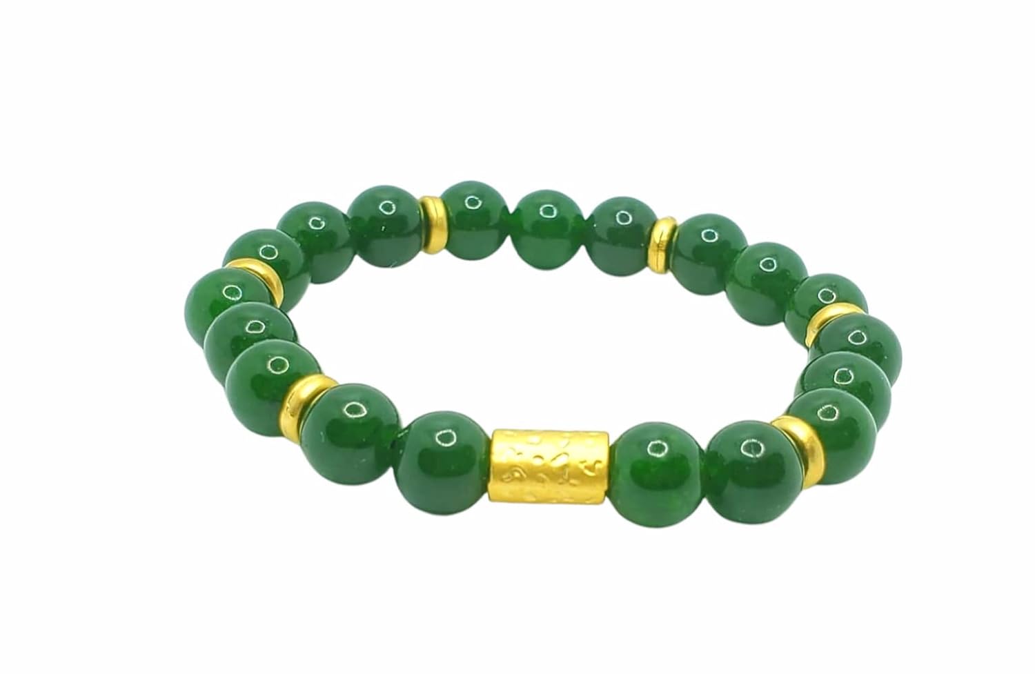 Natural Canadian Jade (Nephrite) Gemstone beaded bracelet
