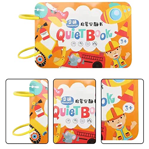 Livros Quietos para Crianças - Preschool Learning Activities Sticker Book Thicker Paper Montessori A