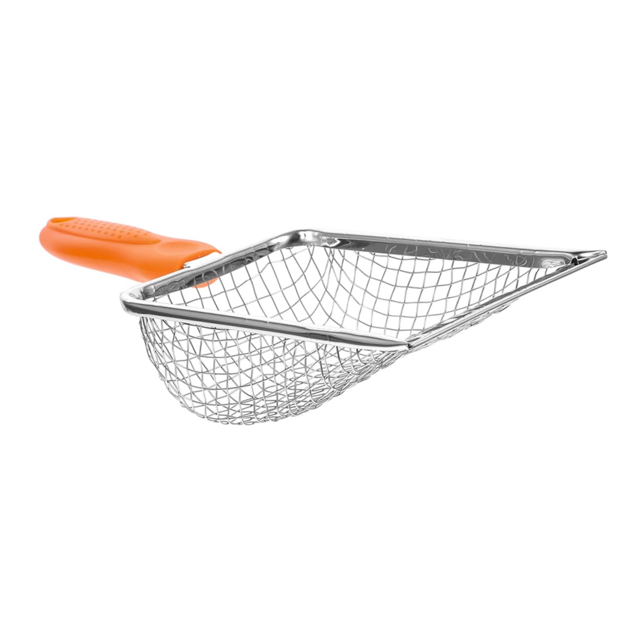 Parliky Stainless Steel Cat Litter Scoop Durable Deep Shovel for Efficient Poop Lifting Ergonomic Non Skid Handle Vibrant for Cat Litter Cleaning