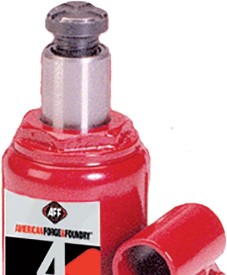 AFF Heavy Duty 4 Ton Bottle Jack, Manual, Machine Hardened Steel Saddles, Centered Pumps and Rams, 3504