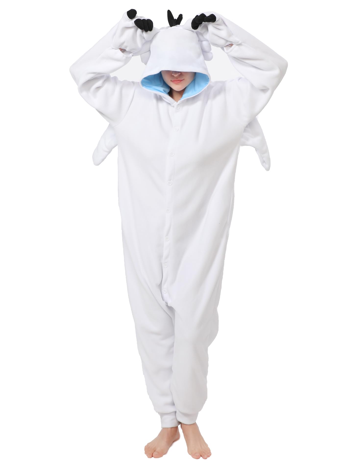 dressfan Unisex Drago Costumi Drago Pigiama Tuta Halloween Carnevale Costumi e Cosplay,Regali Pigiama di Natale per Donna Uomo