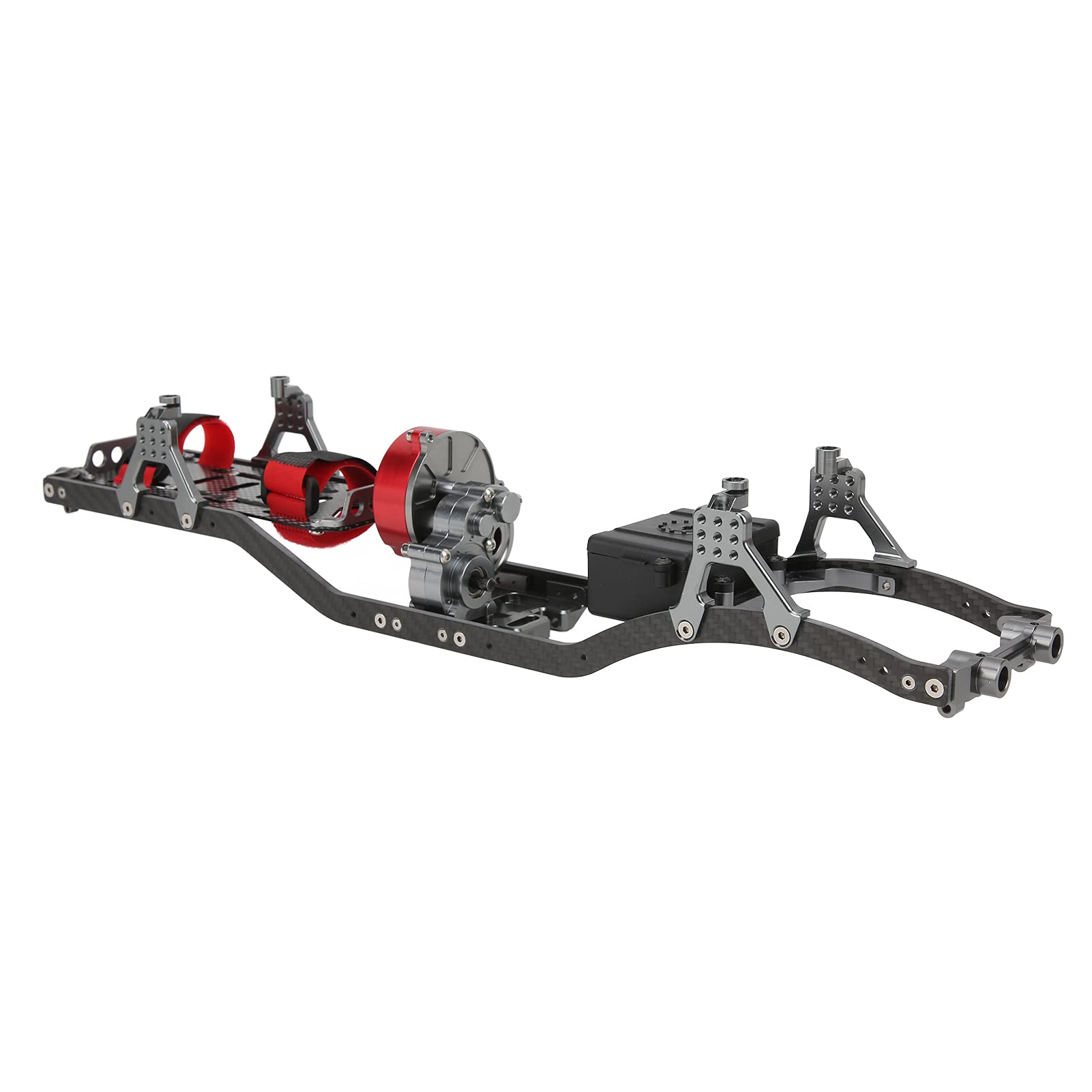 Zespół Belki Ramy z Rozstawem Osi 313 Mm, zespół Włókna Węglowego ze Stopu Aluminium, Uszczelnionej Skrzyni Biegów do Samochodu Gąsienicowego Axial SCX10 1 10 RC