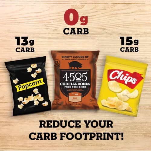 4505 Chicharrones Fried Pork Rinds Seasoned BBQ, 1.1 Oz