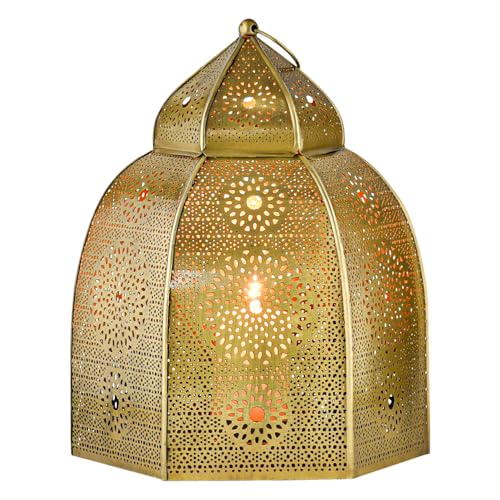 Marrakech: Portavelas de metal decorativo