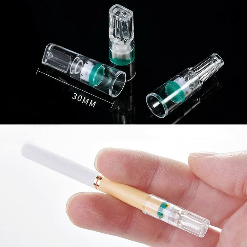 Amazon.com: ausuky 100pcs Disposable Tobacco Filter Holder Reduce Tar for  6mm/8mm Cigarette Smoke : Health & Household