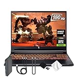 acer Nitro V 16 AI Gaming Laptop, 16' WUXGA 180Hz Display, NVIDIA GeForce RTX 5050, AMD Ryzen 5 240, 16GB DDR5, 1.5TB(512GB SSD & 1TB Docking Station), Backlit Keyboard, Copilot, Win 11 Pro, Black