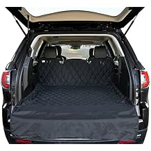 Arf Pets SUV Dog Cargo Liner Cover for SUVs and Cars, Waterproof Material, Non Slip Backing, Extra Bumper Flap Protector, Large Size - Universal Fit