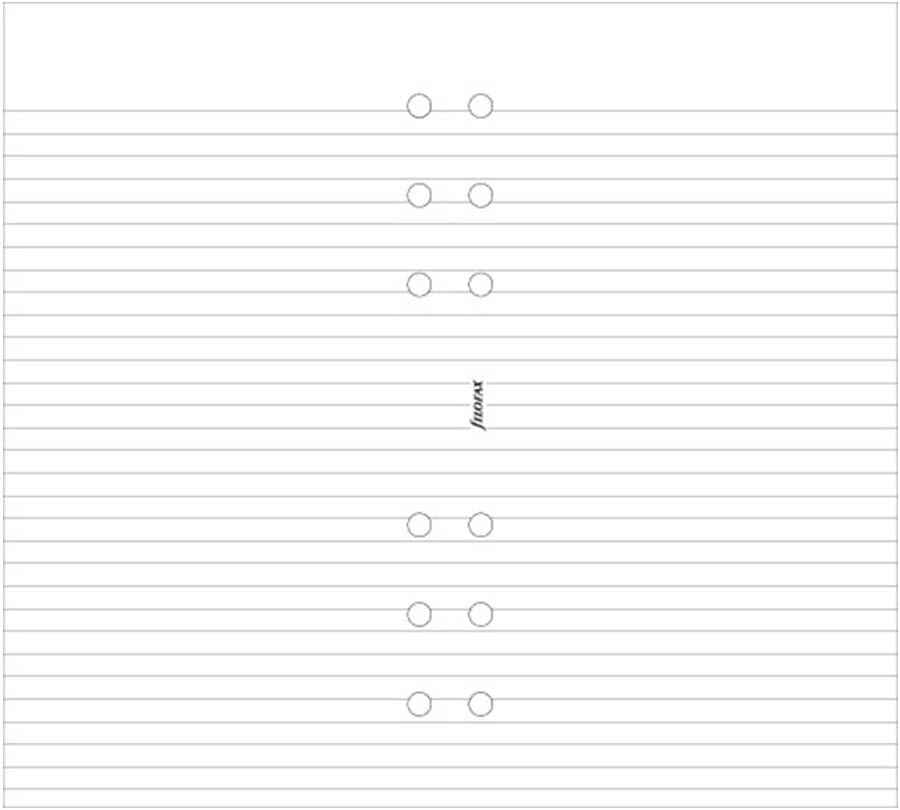 Filofax Ruled White Notepad (B132210)