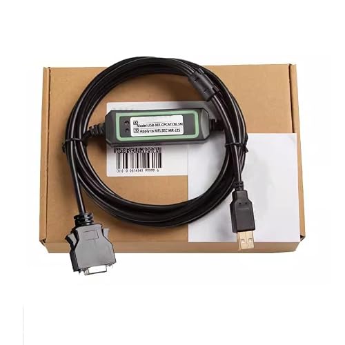 USB-MR-CPCATCBL3M for Servo MR-J2S/J2 Debug Cable Communication Data Download Cable Programming Cable Transmission Stable Gold-Plated Plug Stable Model FT232RL Chip Black 3 Meter