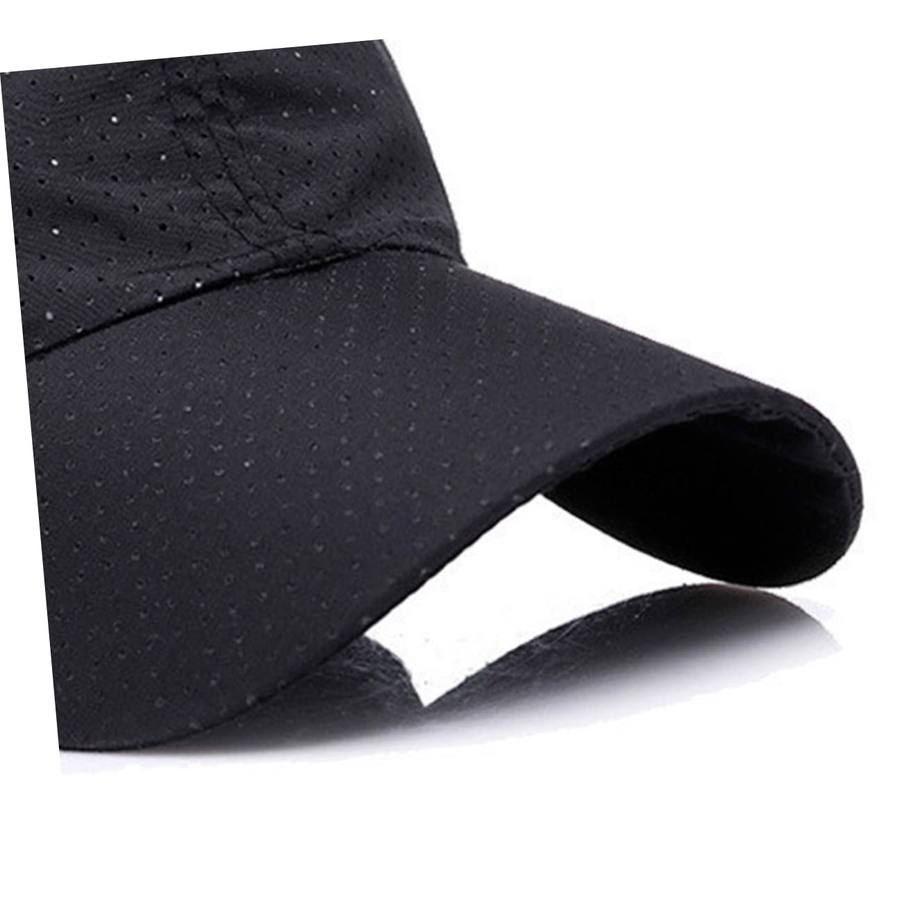 PACKOVE Wide Brim Sun Hat for Men Women Satin Baseball Cap for Outdoor Activities Travel and Daily Wear Sun Black