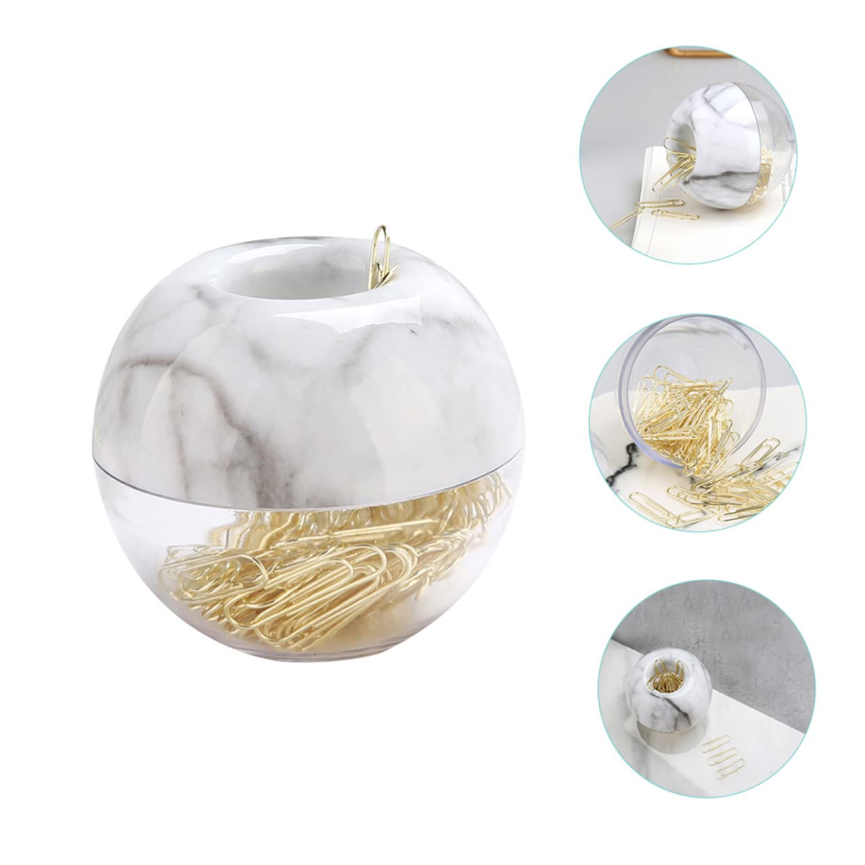 NUOBESTY 5 Set Graffetta Per Fogli Cartelline Portadocumenti Faldoni Portadocumenti Elementi Di Fissaggio Per Carta A Punta Piccole Graffette Dorate Graffette D'oro Metallo 100 Pezzi * 5