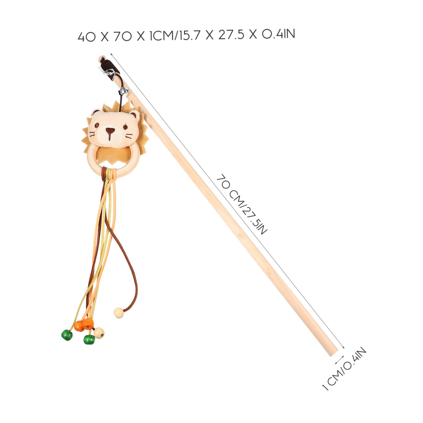 Kisangel 10pièces Jouet Interactif pour Chat Canne à Peluche avec Cloches Stimule Exercice Jeu des Chats De Lion Et Chien