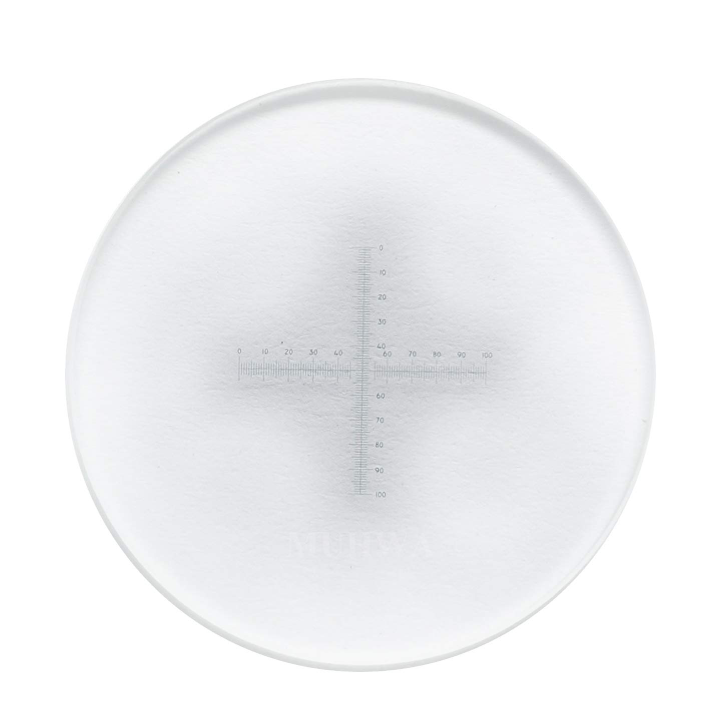 Micrometro Oculare a Croce 0,1 mm per Microscopio, Tipo C7, Diametro 24 mm, Vetro Ottico, per Calibrazione e Misurazione Bidimensionale, da Laboratorio