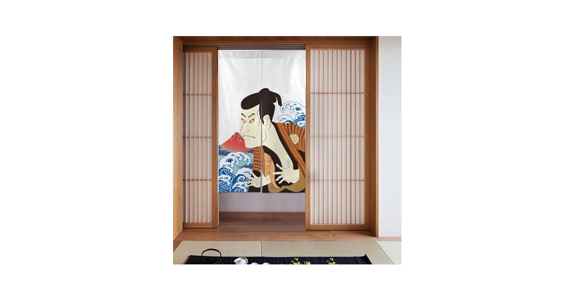 のれん ロング 暖簾 80x140間仕切り 目隠し 暖簾 富士山 和風 鳥居 Amazon｜SAMAU のれん 富士山 風景 遮光 間仕切り 暖簾 ロング