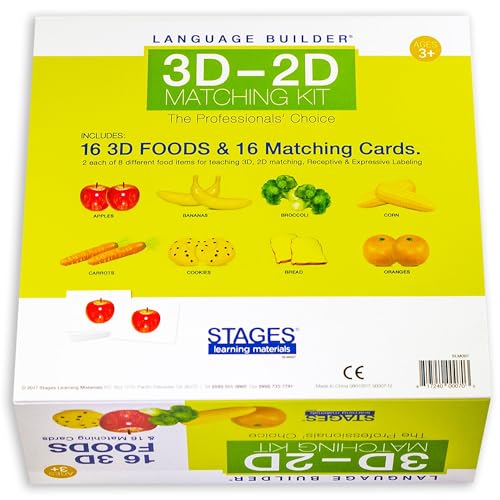 Stages Learning Language Builder 3D-2D Foods Matching Kit for Autism Education & Aba Therapy Flash Cards by Stages - Image 3