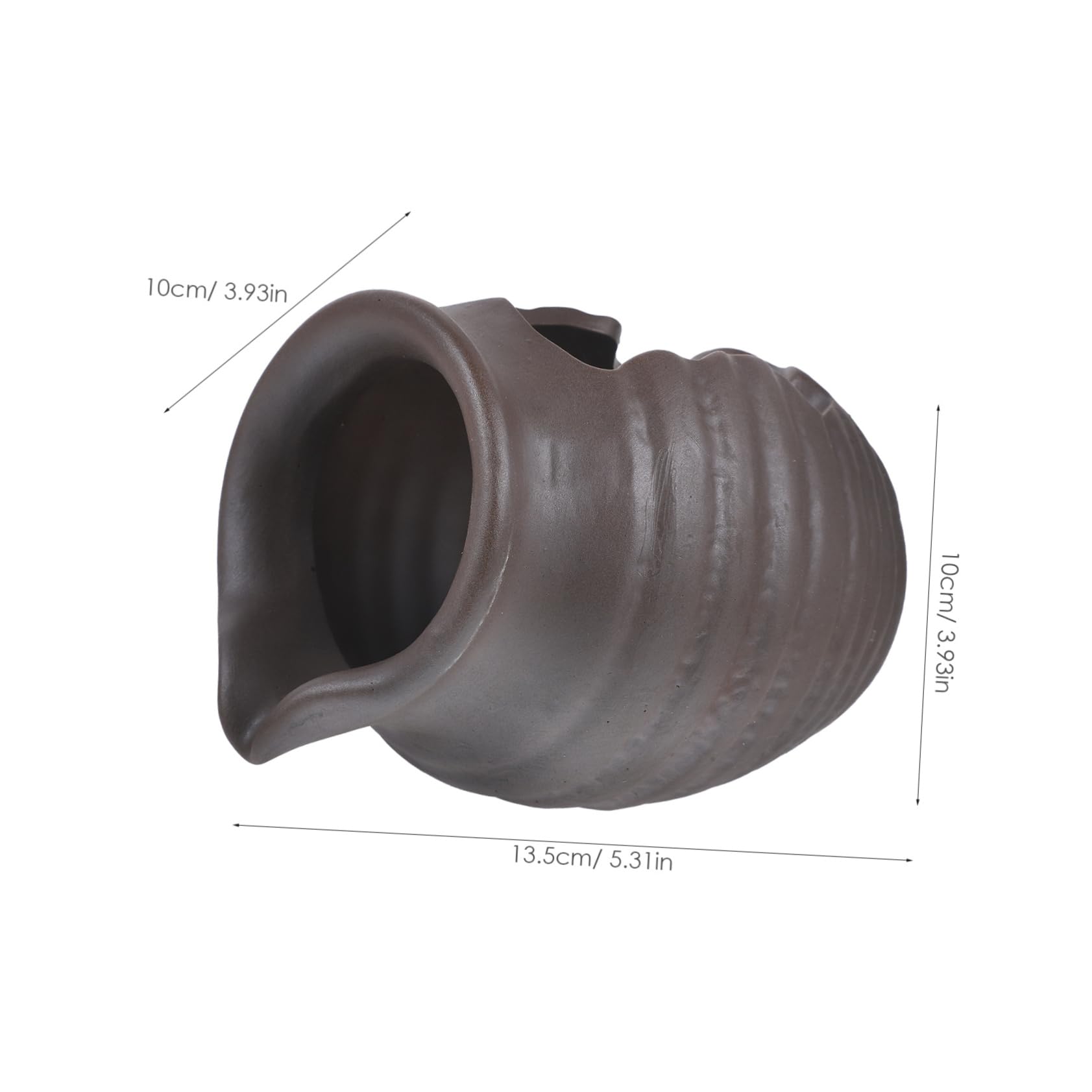 ERINGOGO Flowing Fountain Jar for Outdoor Indoor Ceramic Waterfall Decor Landscape Jar Water Feature for Courtyard Decorative Garden Decor