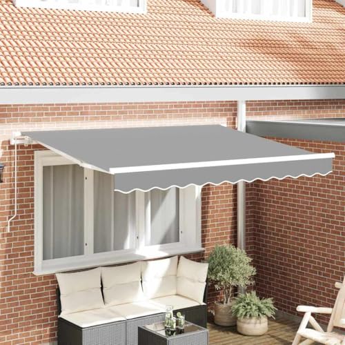 Auvent blanc métallique rétractable 2,5 x 2 m pour résoudre le manque d ombre au balcon