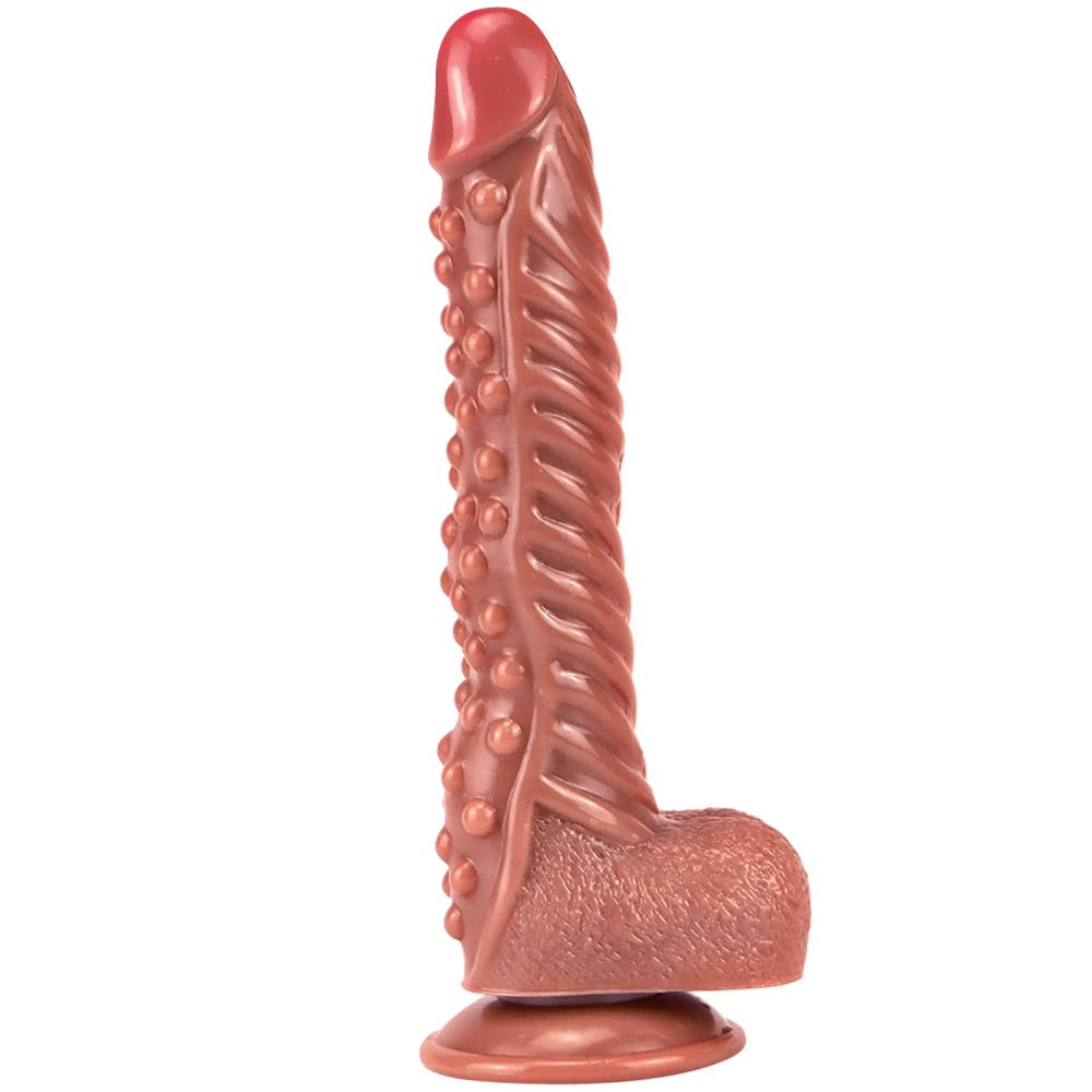 Sehr Hochwertig Realistischer Dildo Doppelschichtig Penis Dildos Mit  Saugnapf Behält Die Form Nach Dem Biegen Natürliche Aderung Realistischer  Dildo 27 * 25 * 4.8cm,Brown : Amazon.de: Drogerie & Körperpflege