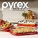 Pyrex Basics 3-Pack Glass Baking Dish Set (2QT, 3QT, 4.8QT) With BPA-Free Lids, Rectangular Glass Bakeware, Dishwasher, Microwave, Freezer & Pre-Heated Oven Safe