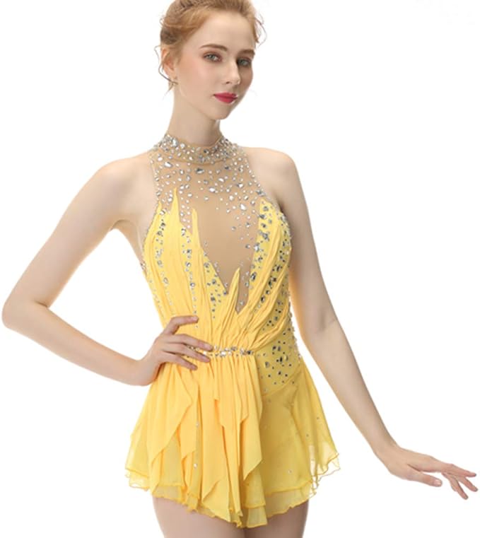 Yellow ice skating dress Clearance