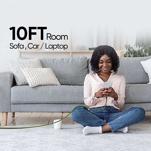 Iphone Charger 5 Pack 10 Ft Usb Lightning Cable Apple Mfi Certified Cable Fast Charging Cord Nylon Braided Compatible With Iphone 14 13 12 11 Xs Xr X Pro Max 8 7 6 6S 6 Plus Mini 5S Se Plus Ipad #TOP4