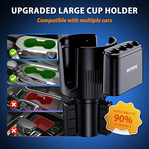 Car Cup Holder Expander,Coin Holder For Car,Upgraded Cup Holder Expander For Car,Expandable Cup Holder For Car,Compatible With Yeti 20/36/46Oz, Hydro Flasks 32/40Oz,Coin Holder For Storage Coins #TOP7