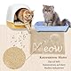JanYoo Katzenstreu Matte, 40 x 30 cm PVC wasserdichte Katzenmatte Katzenklomatte Katzenklo mit Rutschfester, Matte Katzentoilette für Litter Catcher (Beige)