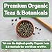 Heavenly Tea Leaves Organic 9 Flavor Variety Pack, Loose Leaf Tea Sampler Gift Set (Approx. 90 Cups) | Assorted Green Black White Herbal Teas, Premium Whole Leaf Collection, Gourmet Box for Tea Lovers