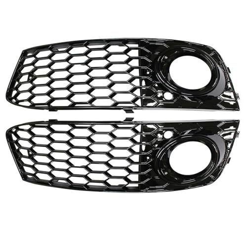 Calandre avant noire pour Audi A4 B8 2009 2010 2011 avec grille antibrouillard