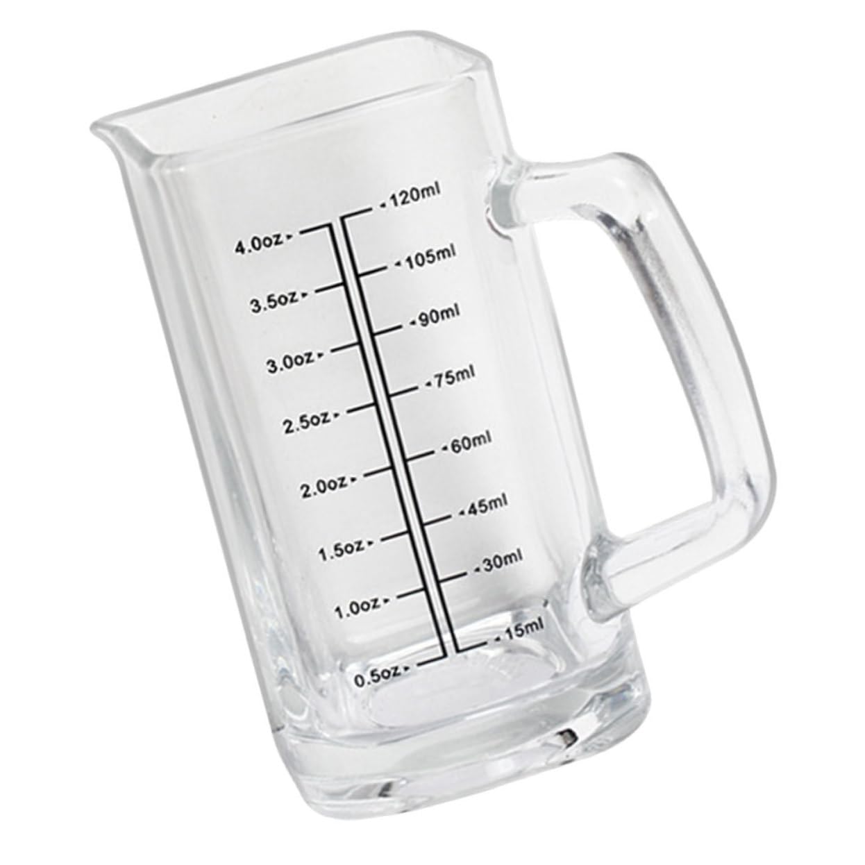 5 Pièces Tasse De Mesure De Verre Pour Tasses Portable Gobelets Café Tasse à Mesurer Liquide Gobelet Verseur Expresso Berceur De Verre Verseur En Transparent Un
