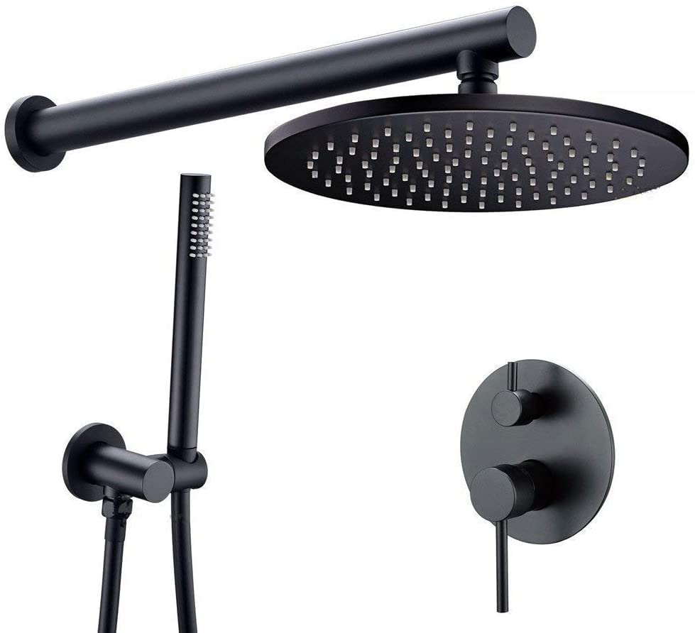 Système de douche mural noir mat pour transformer votre salle de bain en spa