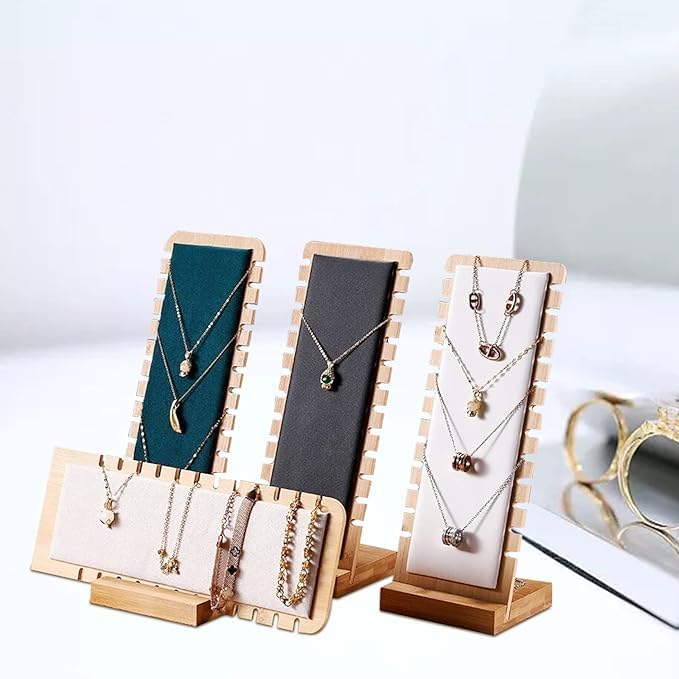 Image of Jewelary Boxes (Wooden Necklace Stand Black)